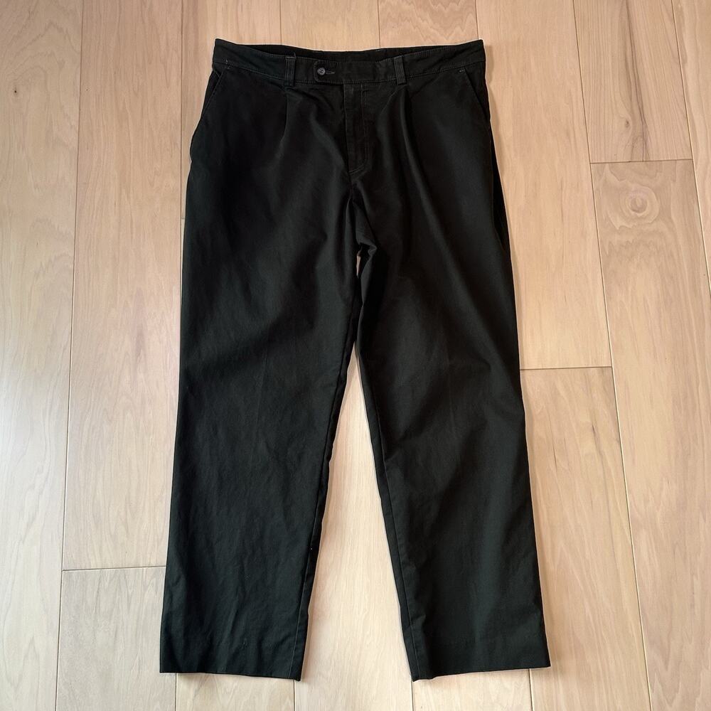 Barbour Pleated Chino Pants Dark Green Men’s 38x30